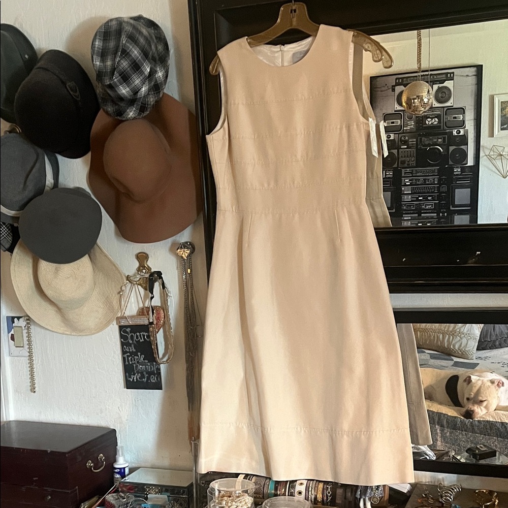NWT Barneys New York Cream Midi Dress